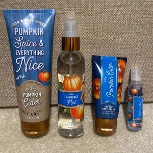 Spiced Pumpkin Cider bath and body set